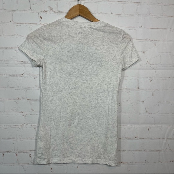 Aeropostale NYC Classic Crew T Shirt Womens Small Gray Embroidered - Picture 8 of 9